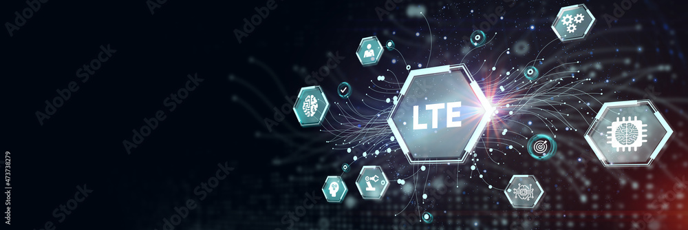 Business, Technology, Internet and network concept. LTE abbreviation, modern technology concept.3d illustration Business, Technology, Internet and network concept. LTE abbreviation, modern technology concept.3d illustration