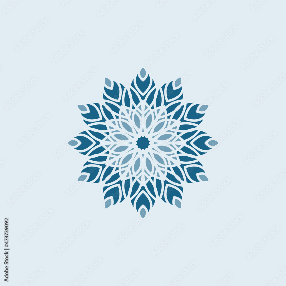Mandala. Geometric ornament. Decorative symbol. Vector icon. Mandala. Geometric ornament. Decorative symbol. Vector icon.