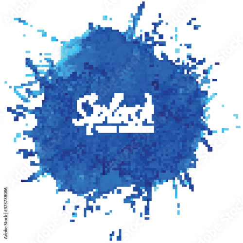 Abstract blue splash watercolor background