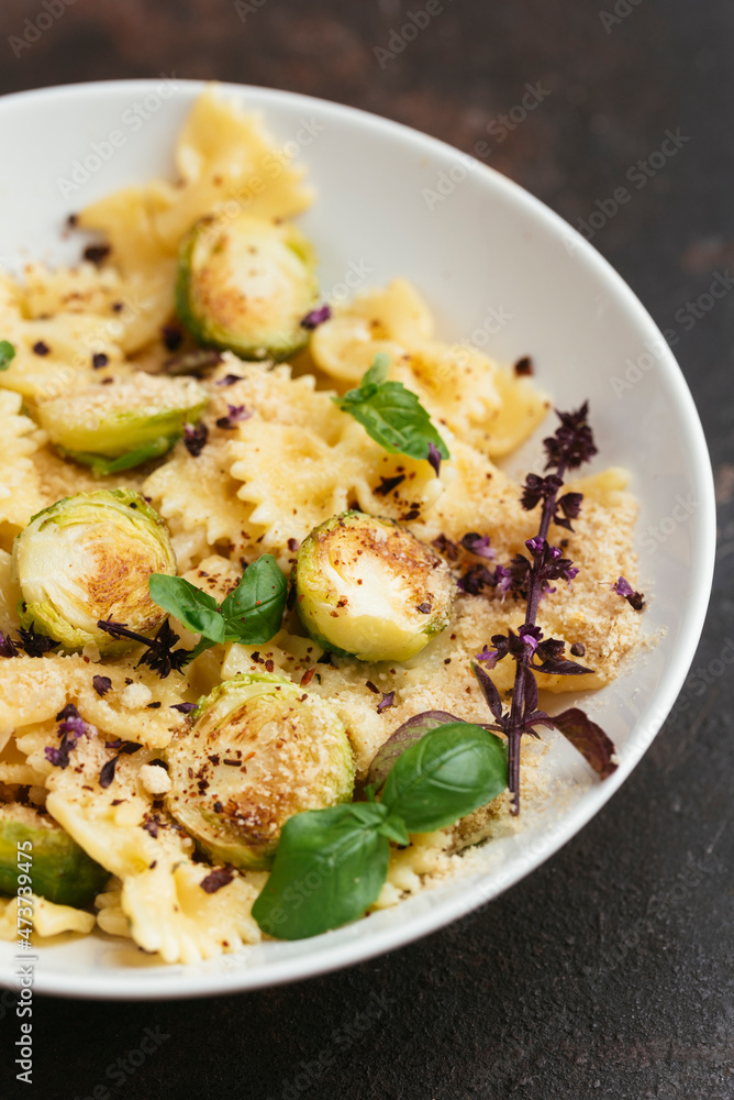 Brussels Sprouts and Farfalle Pasta Brussels Sprouts and Farfalle Pasta
