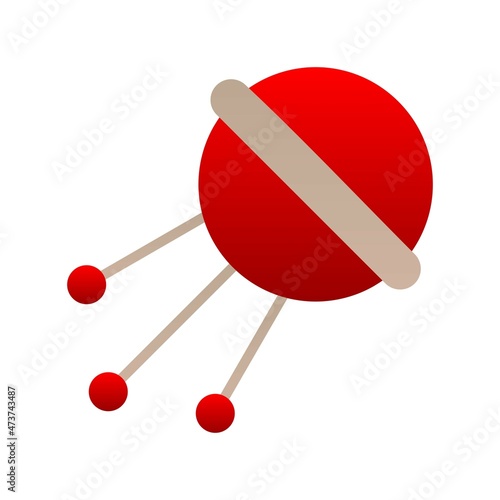 Sputnik Flat Gradient Vector Icon Design