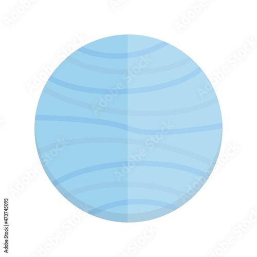 Uranus Flat Light Vector Icon Design