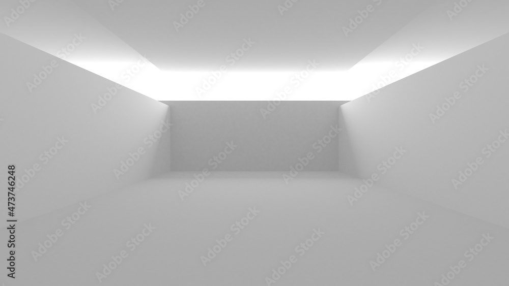 Abstract White Architecture Design Concept