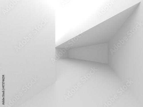 Abstract White Architecture Design Concept