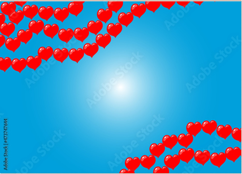 A chain of hearts for confessions on Valentine's Day