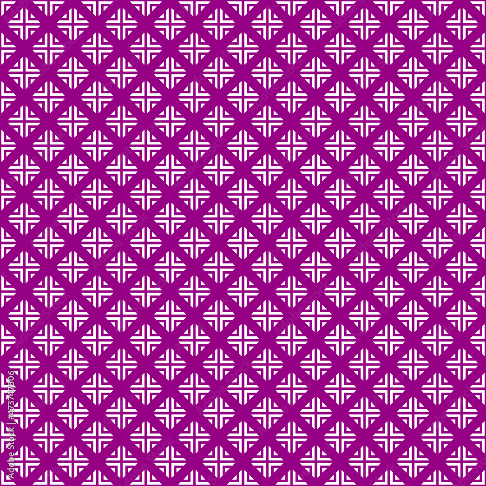 simple vector pixel art seamless pattern of minimalistic abstract rhombic white symbols grid tile on velvet violet background simple vector pixel art seamless pattern of minimalistic abstract rhombic white symbols grid tile on velvet violet background