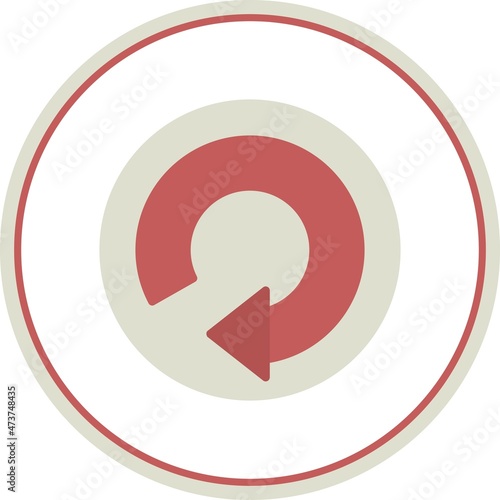 Arrow  Flat Circle Vector Icon Design