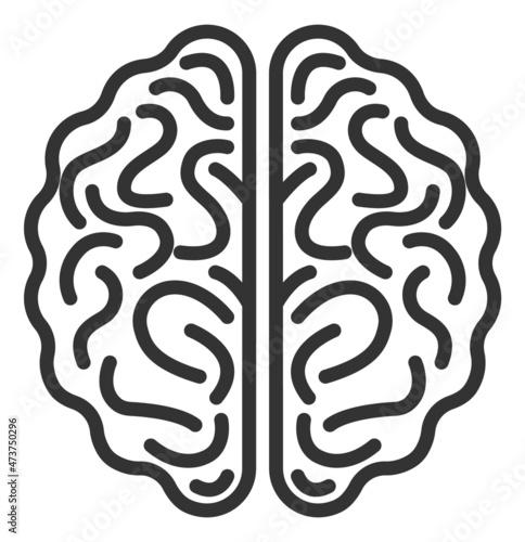 Brain icon. Mental health sign. Genius symbol. Creative smart logo