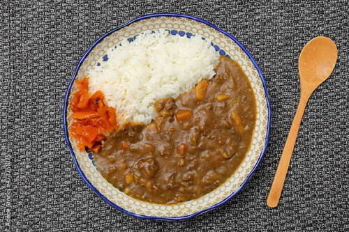 カレーライス｜真俯瞰 photo