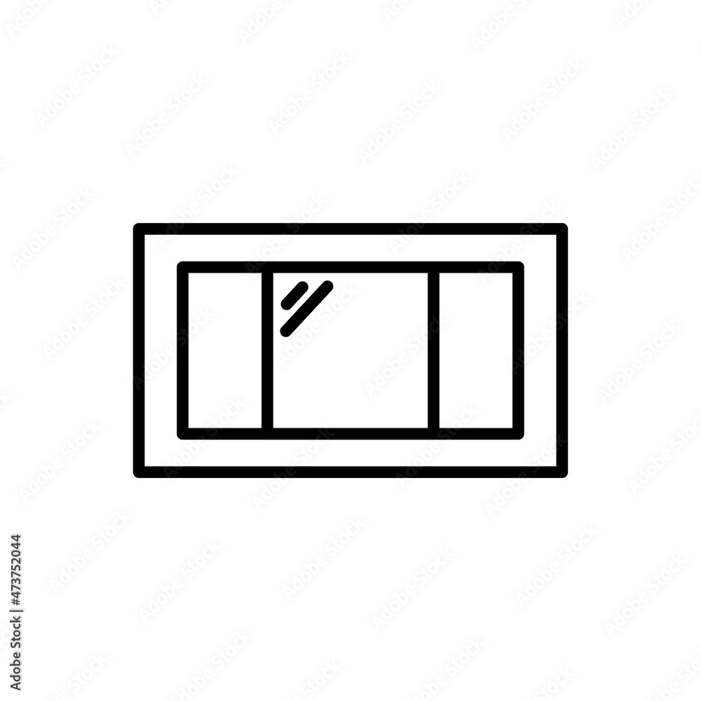window flat icon vector illustration window flat icon vector illustration