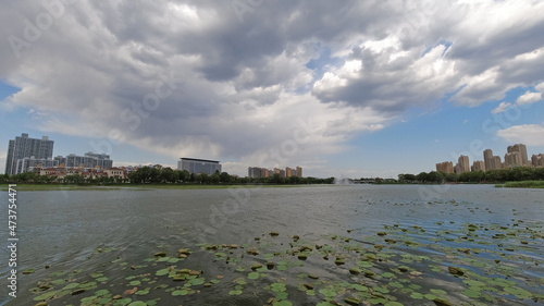 Waterfront City architectural scenery, North China