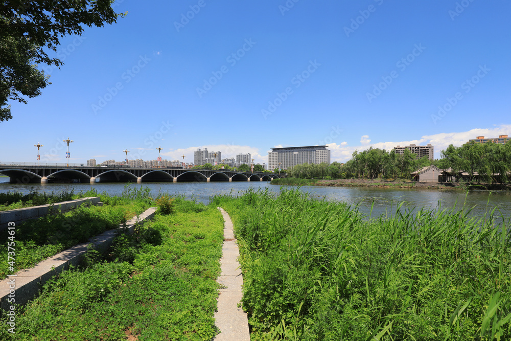 Waterfront City architectural scenery, North China Waterfront City architectural scenery, North China