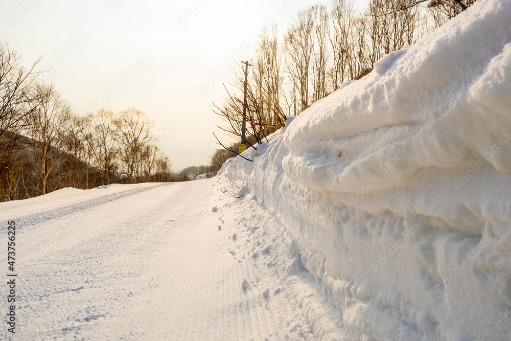Obraz premium ski and snowboard trail