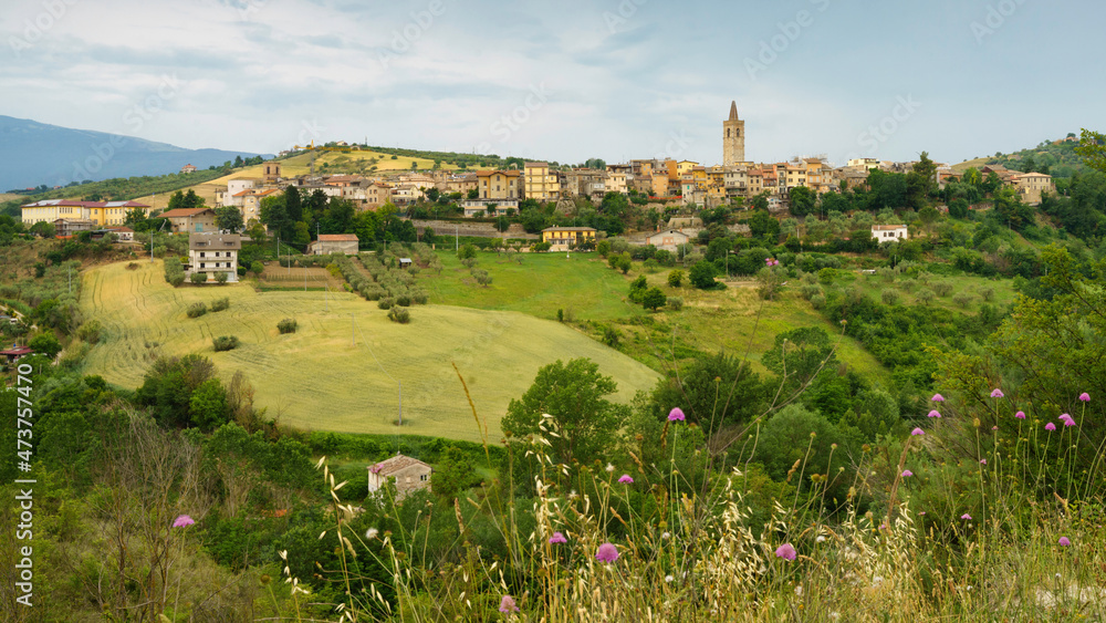 Country landscape near Appignano del Tronto, Marche, Italy Country landscape near Appignano del Tronto, Marche, Italy