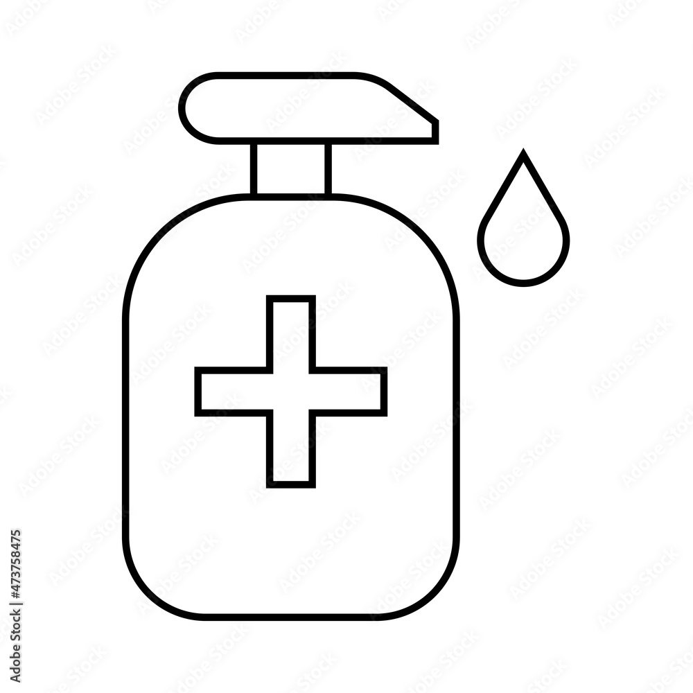 Fototapeta premium antiseptic icon for web design