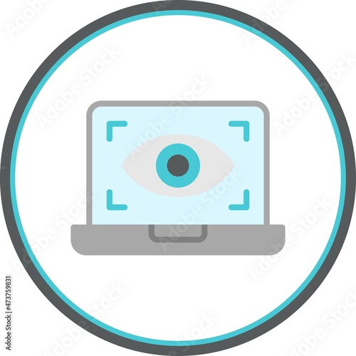 spy Flat Circle Vector Icon Design