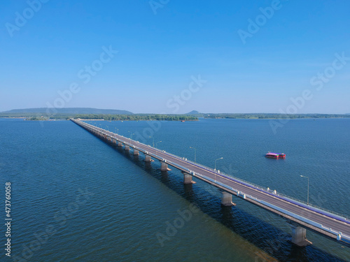 Wallpaper Mural Landscape of Thepsuda Bridge beautiful landmark in Kalasin Thailand.Thepsuda Bridge unseen at Kalasin,Thailand. Torontodigital.ca