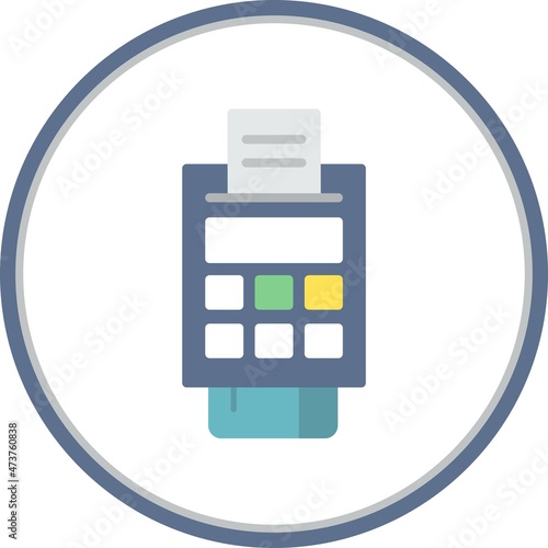 Payment Flat Circle Vector Icon Design