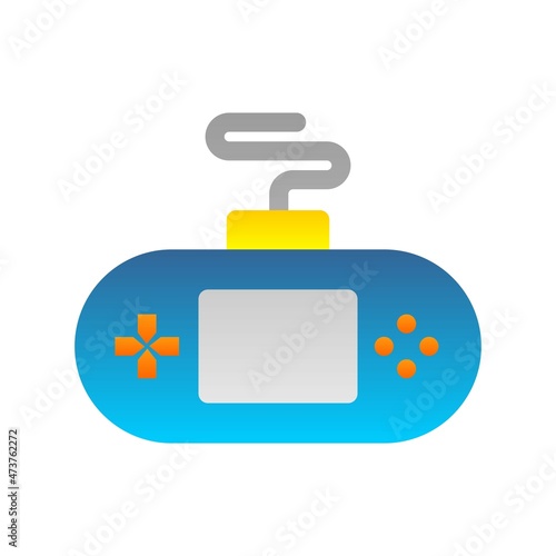 Game Console Flat Gradient Vector Icon Design