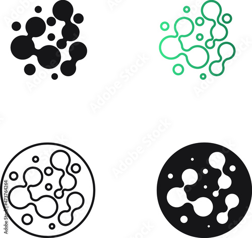Probiotics bacteria icon , vector