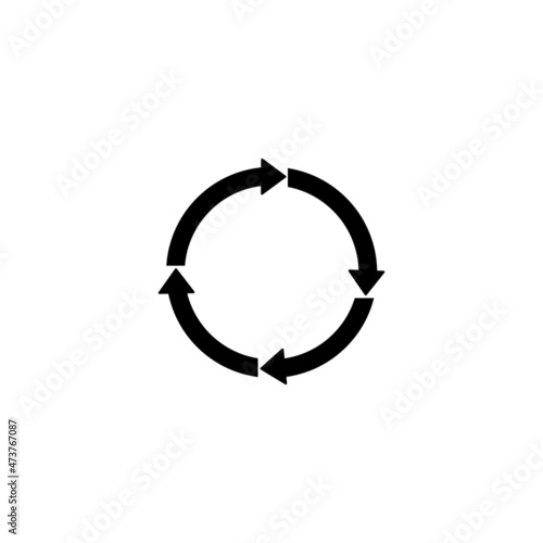 Cycle Icon in trendy flat style isolated on grey background. Process symbol for your web site design, logo, app, UI. Vector illustration, EPS10.