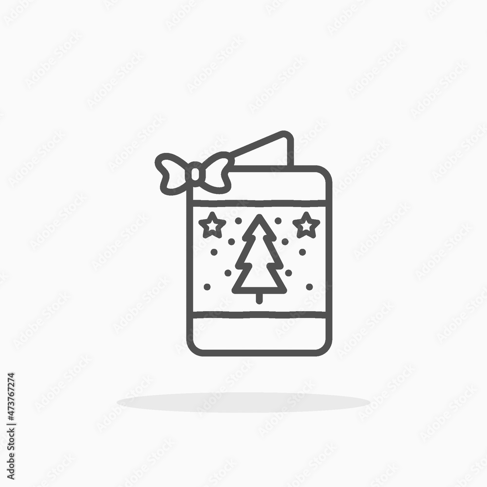 Greeting Card Christmas icon. Outline style. Editable Stroke and pixel perfect. Vector illustration. Enjoy this icon for your project. Greeting Card Christmas icon. Outline style. Editable Stroke and pixel perfect. Vector illustration. Enjoy this icon for your project.