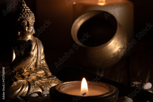 image with aromatic candles to meditate