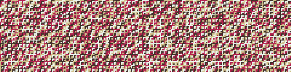 Fototapeta premium Abstract Geometric Pattern generative computational art illustration