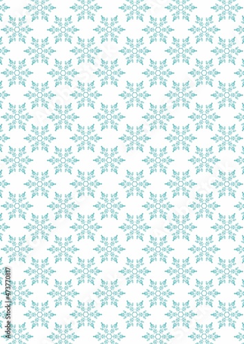 repeating background of snowflakes. background texture for wrapping paper or wrapping of snowflakes of snowflakes