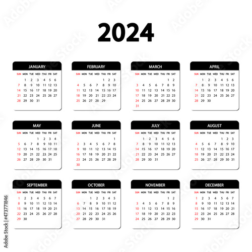 vostock-photo-calendar-2024-year-the-week-starts-sunday-annual