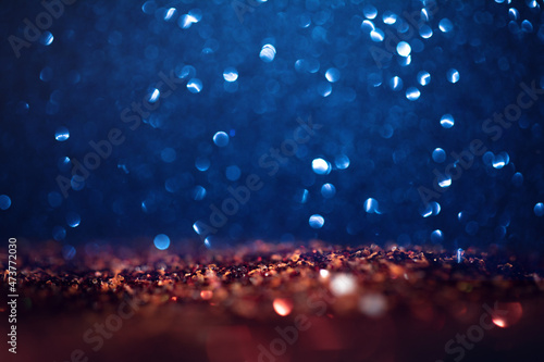 background of abstract blue glitter lights