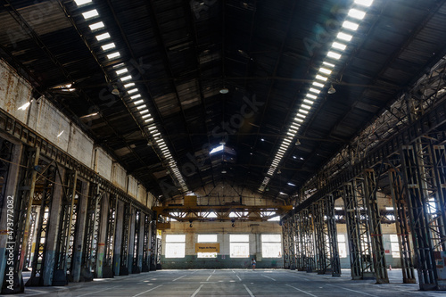 old abandoned train station