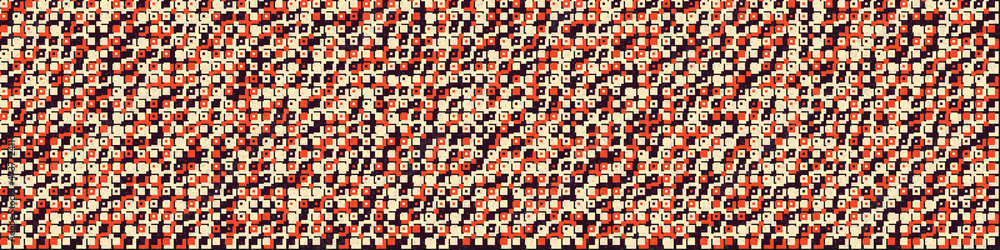 Fototapeta premium Abstract Geometric Pattern generative computational art illustration