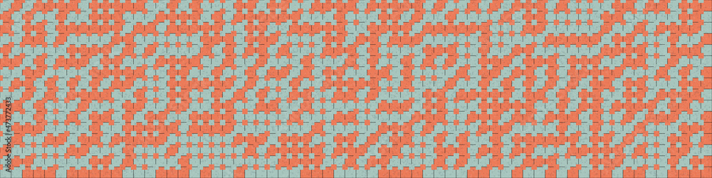 Fototapeta premium Abstract Geometric Pattern generative computational art illustration