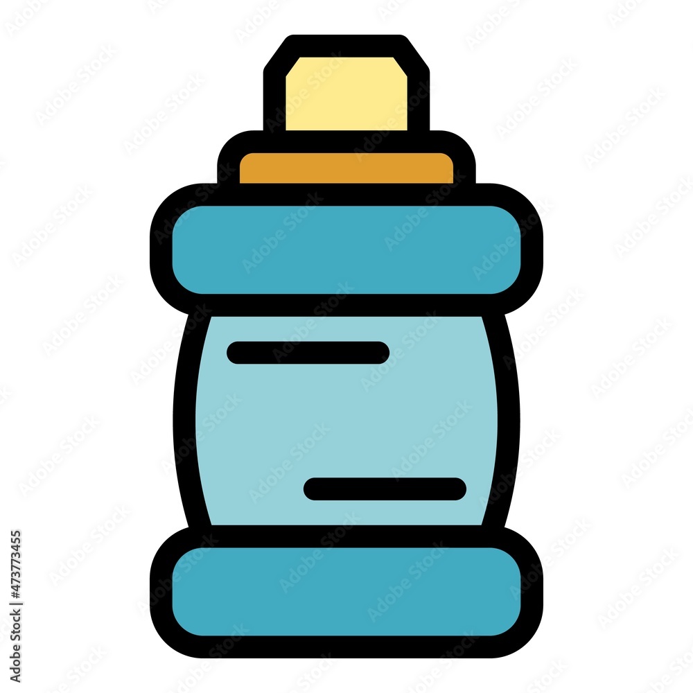 Mouthwash bottle icon. Outline mouthwash bottle vector icon color flat isolated Mouthwash bottle icon. Outline mouthwash bottle vector icon color flat isolated