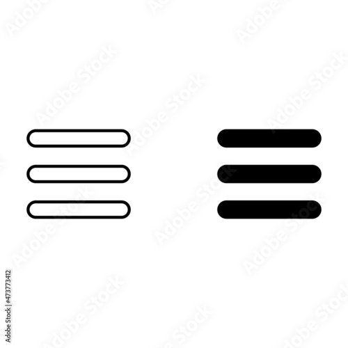hamburger menu bar icon