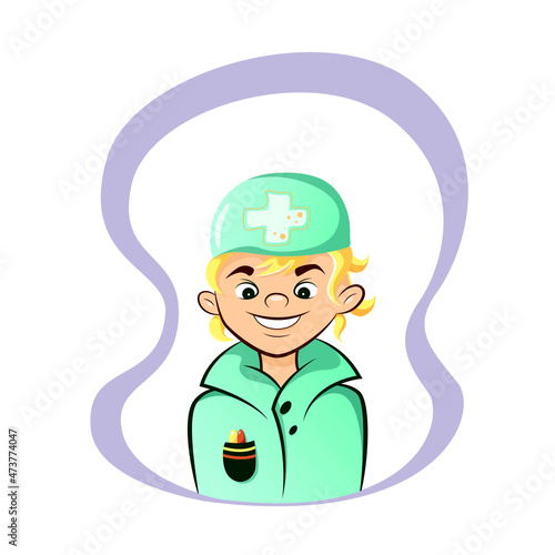 character design nurse or doctor boy