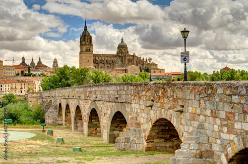Salamanca Historical center, HDR Image photo