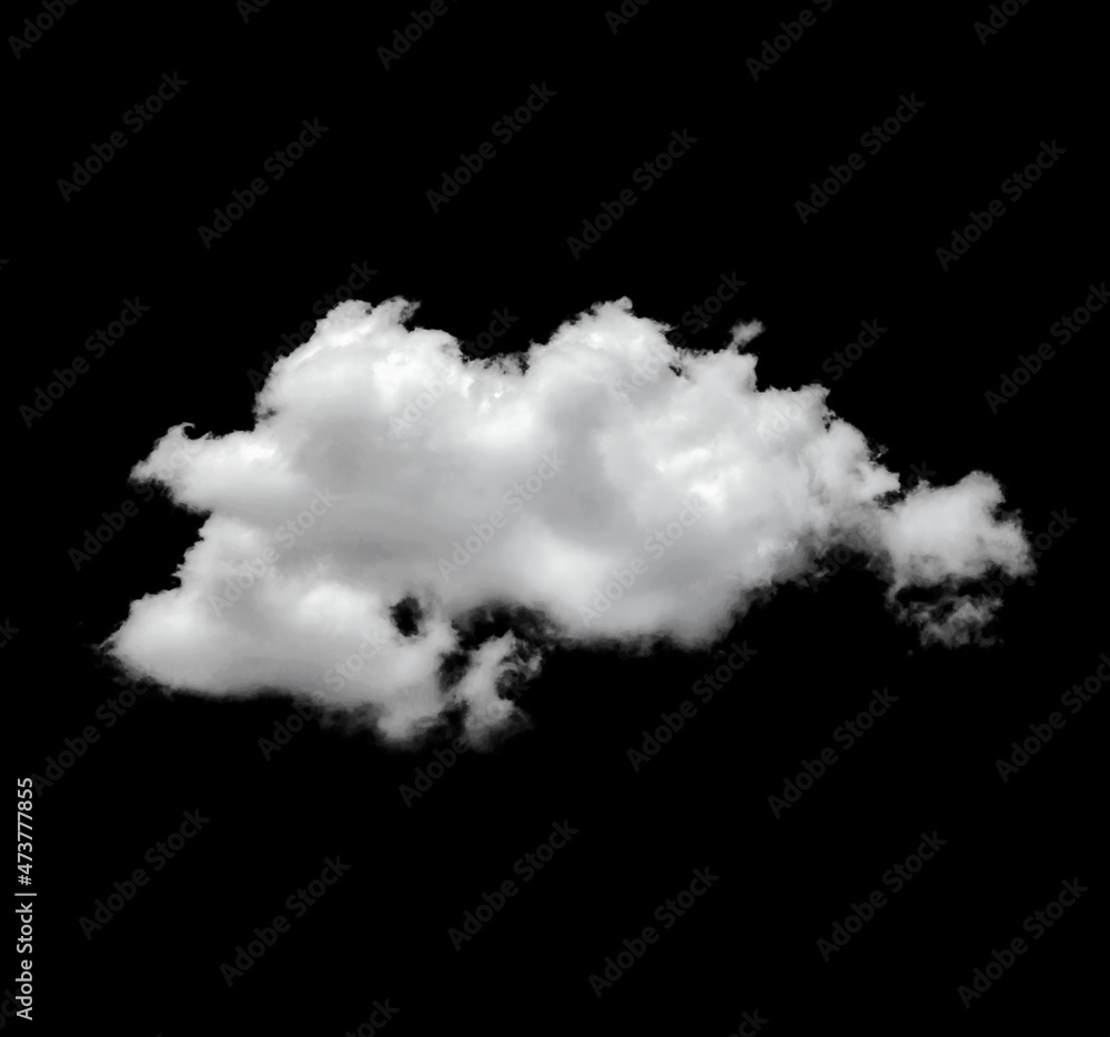 white clouds isolated on black background white clouds isolated on black background