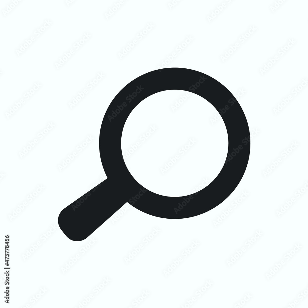 search icon, flat vector graphic on isolated background. - Vector search icon, flat vector graphic on isolated background. - Vector