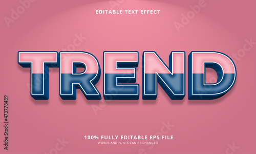 Trend text style - Editable text effect