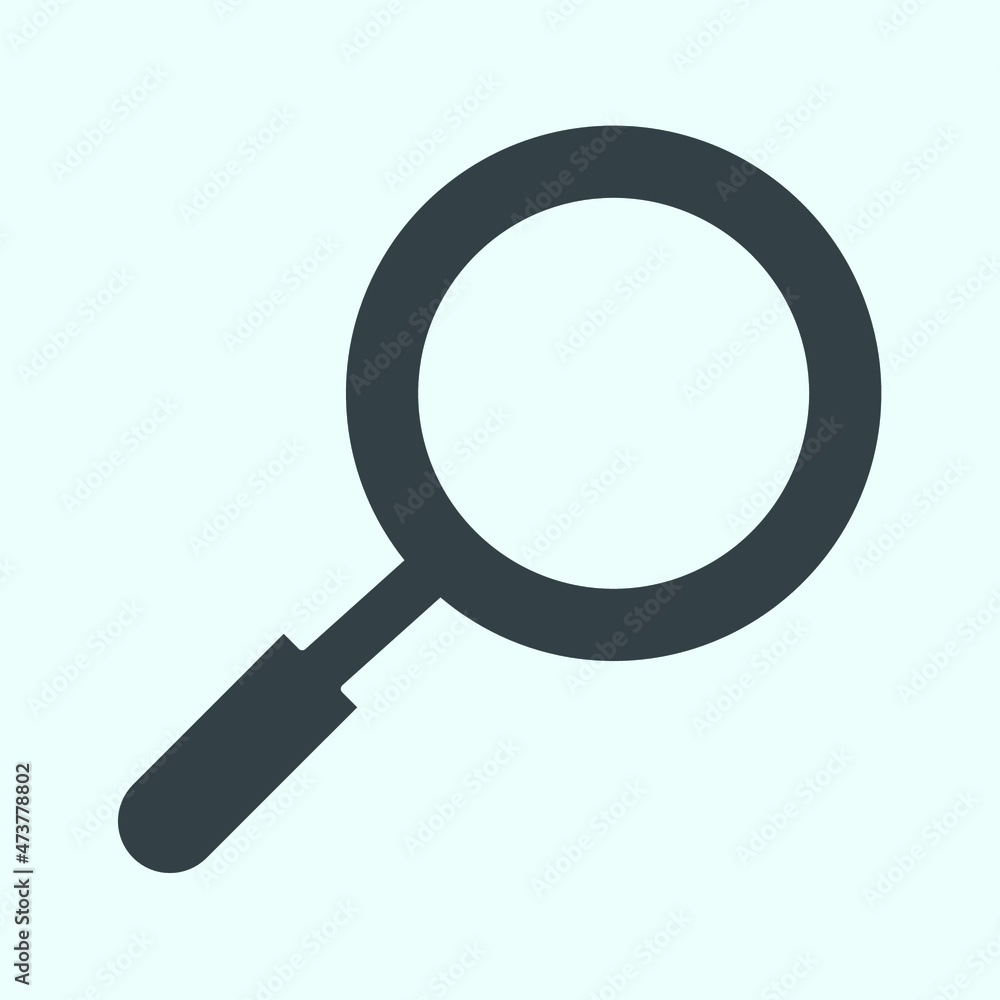 search icon, flat vector graphic on isolated background. - Vector search icon, flat vector graphic on isolated background. - Vector
