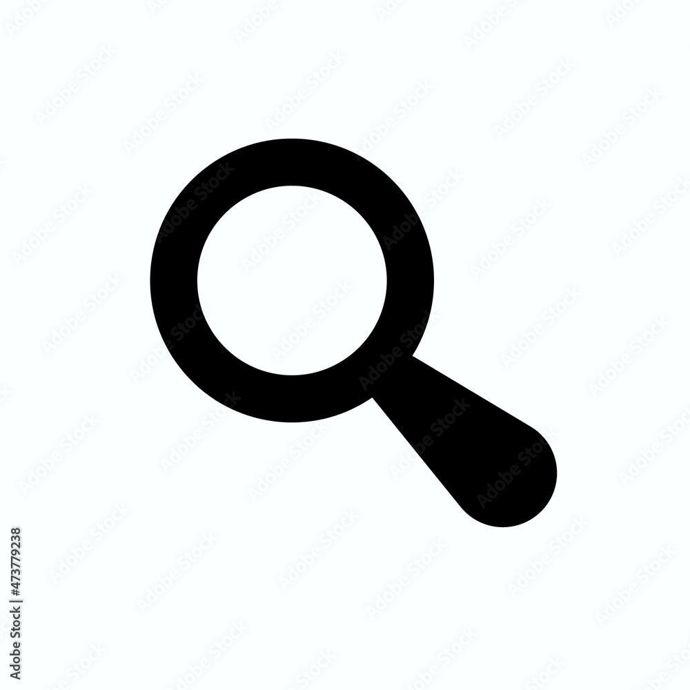 search icon, flat vector graphic on isolated background. - Vector search icon, flat vector graphic on isolated background. - Vector