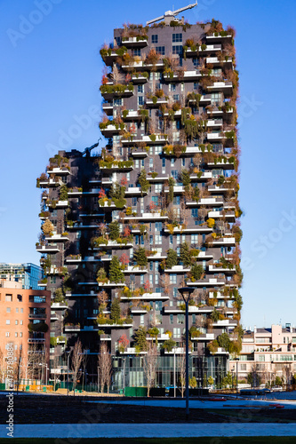Milan and its skyscrapers,Milan,Italy
