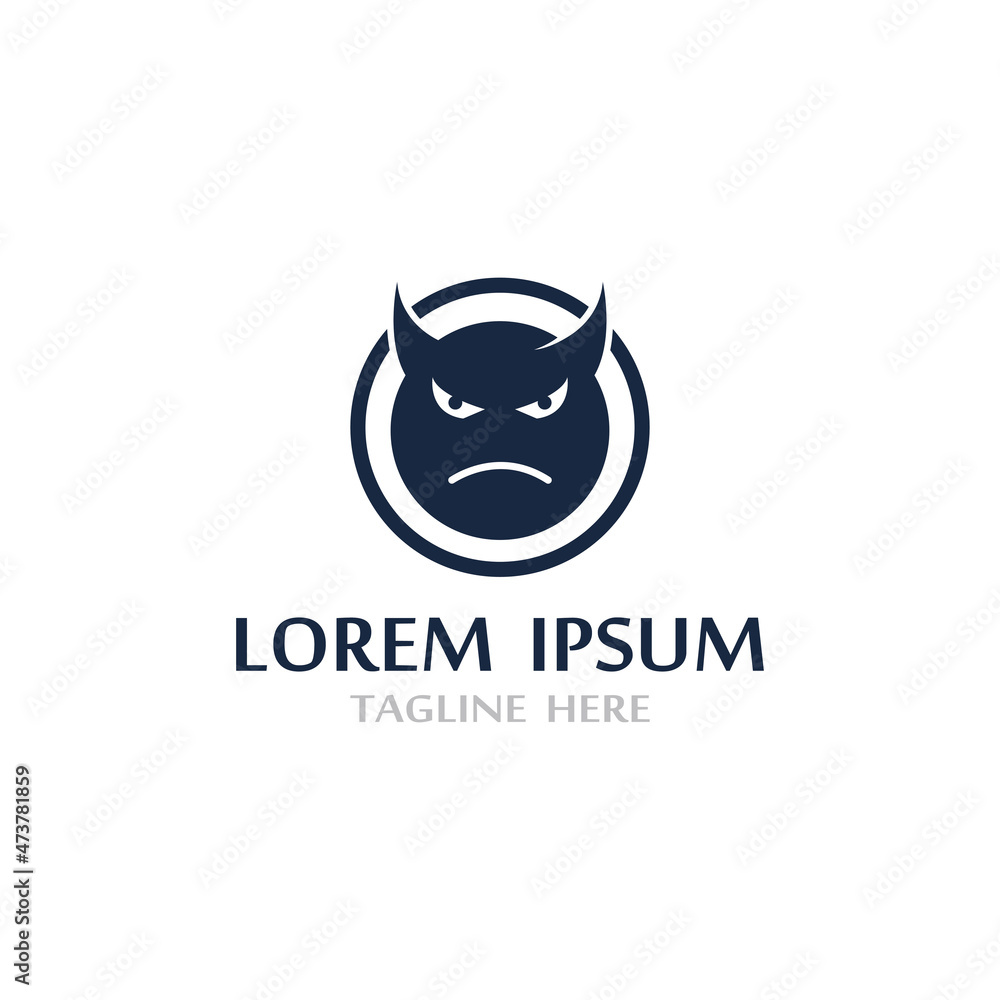 Fototapeta premium Devil horn Vector icon