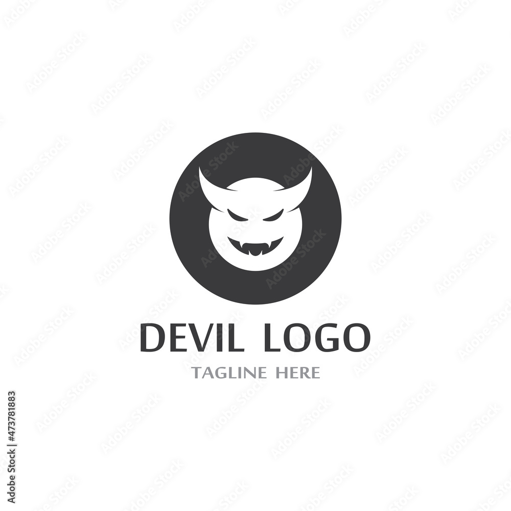 Fototapeta premium Devil horn Vector icon
