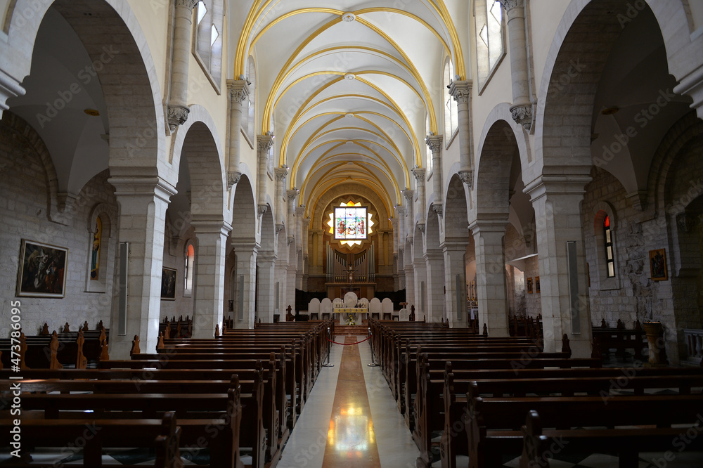 Fototapeta premium Betlehem Church of the Nativity Restoration