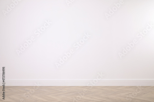 Blank white wall in room. Space for design © New Africa