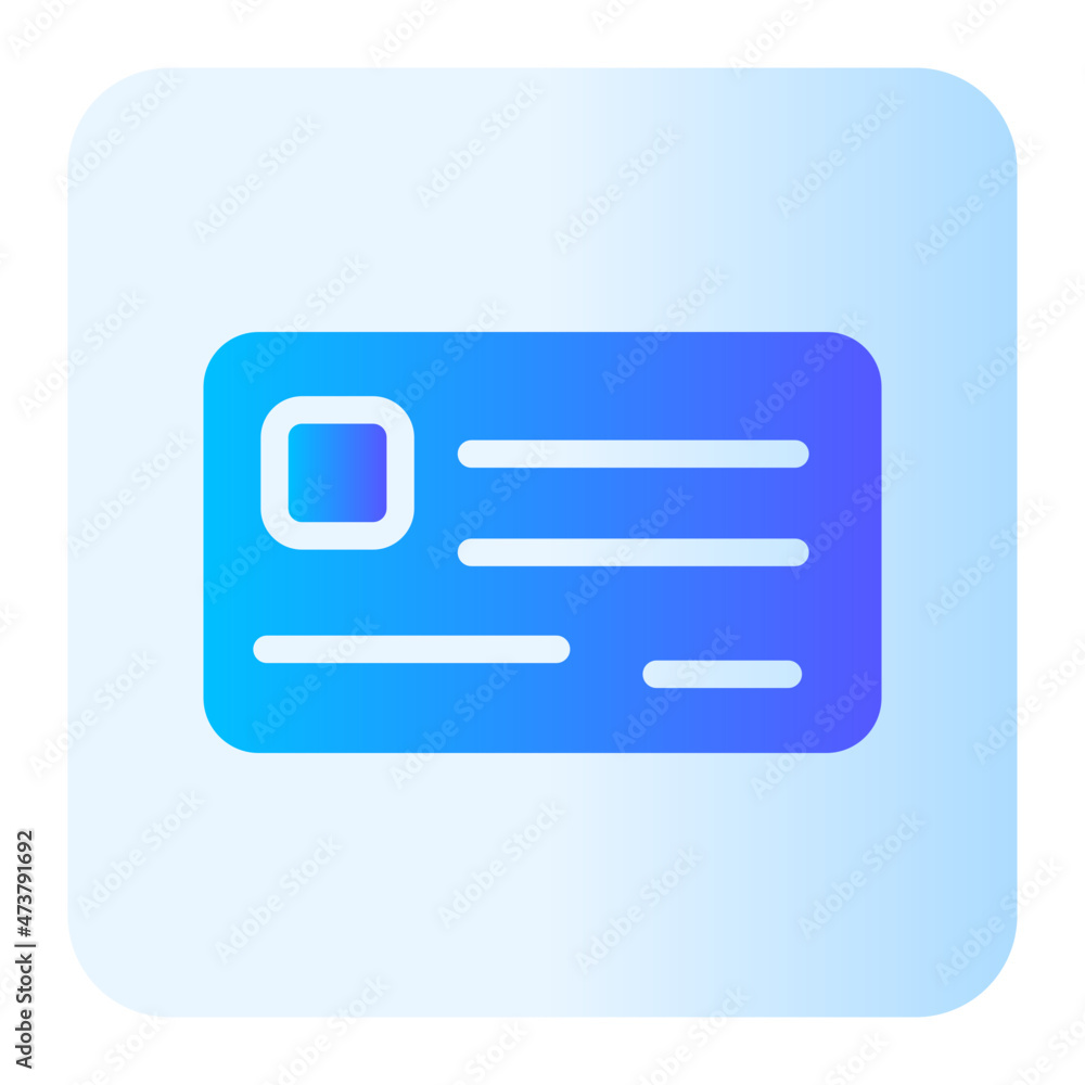 id card gradient icon