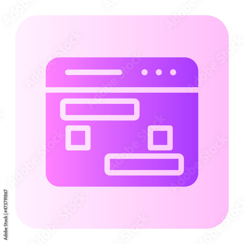 web site gradient icon